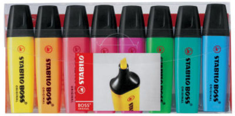 Overstregningspenne Stabilo boss /8 stk