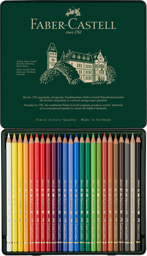 Farveblyant polychromos Faber-Castell 24 farver