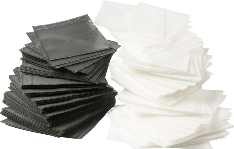 Cd lommer Relief i æske hvid 100 stk