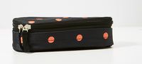 Penal jeva box orange prikker u/indhold