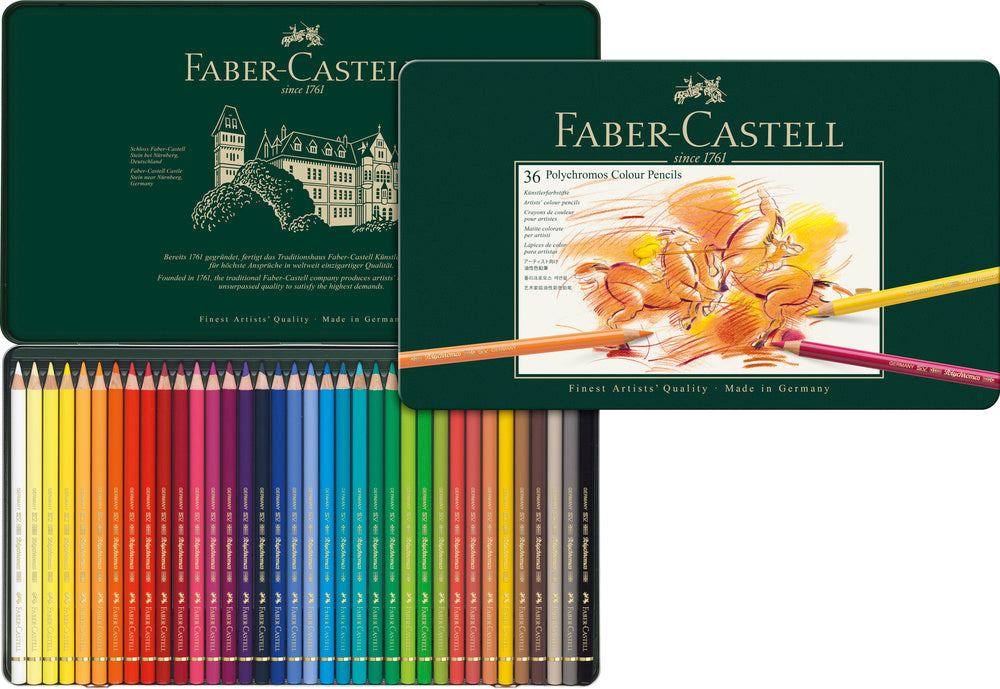 Farveblyant polychromos Faber-Castell 36 farver