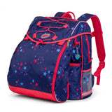 Skoletaske Jeva intermediate pink starry