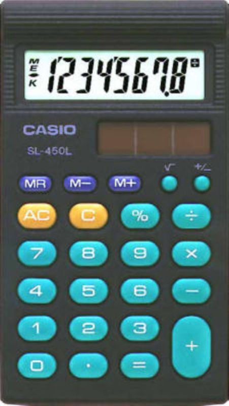 Lommeregner casio sl 450l