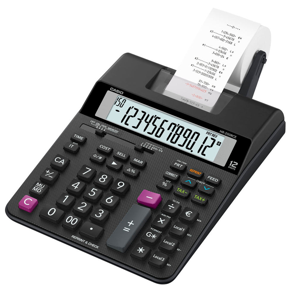 Strimmelregner casio hr 200 rce