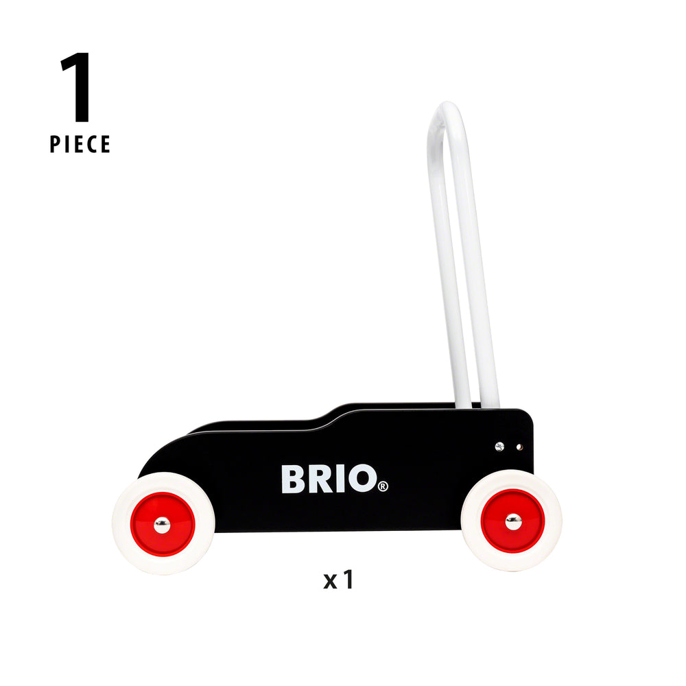 BRIO 31351 Lære-gå-vogn, sort
