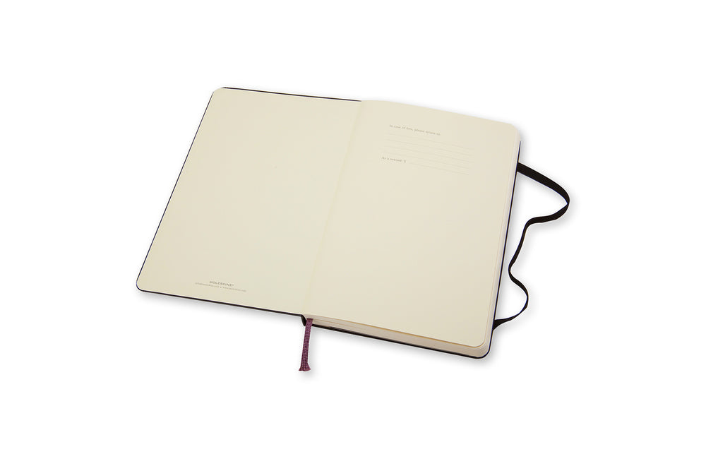 Notesbog Moleskine pocket sort m/192 blanke ark hard cover