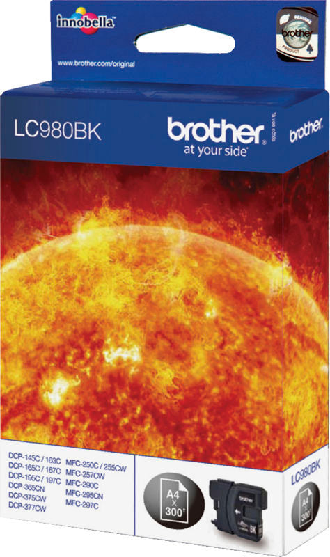 Blæk Brother lc980bk sort
