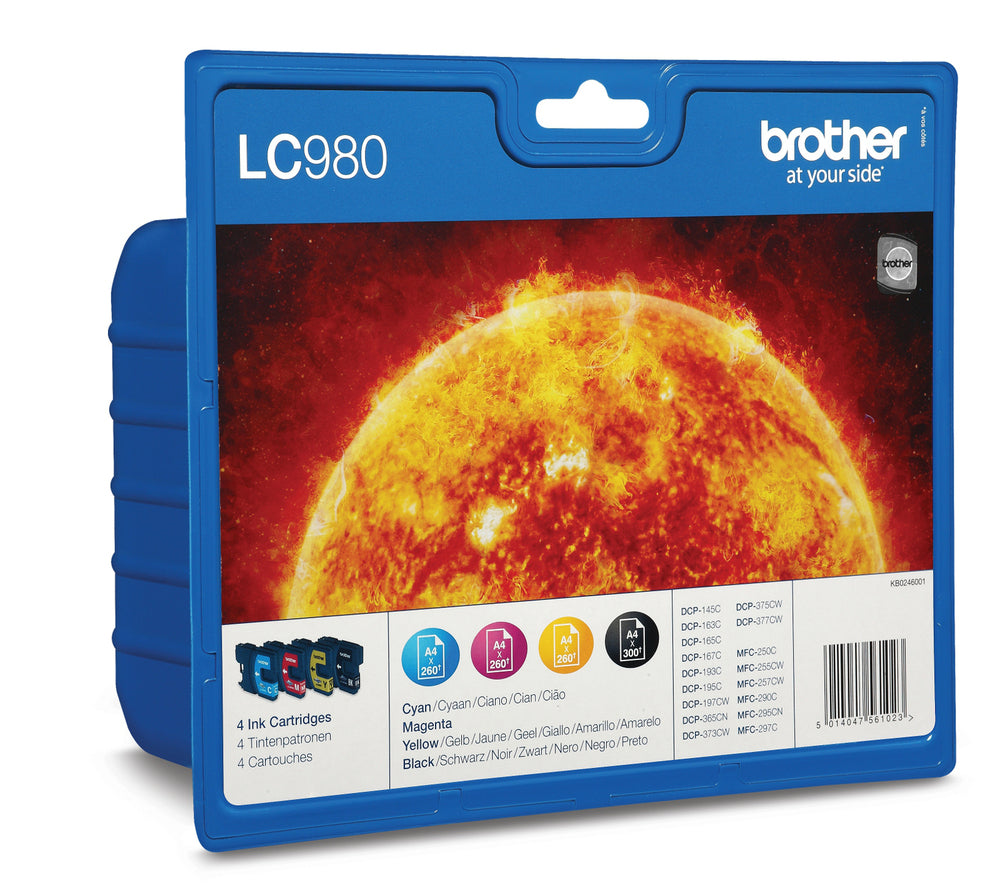 Brother LC-980 sampack printerpatron