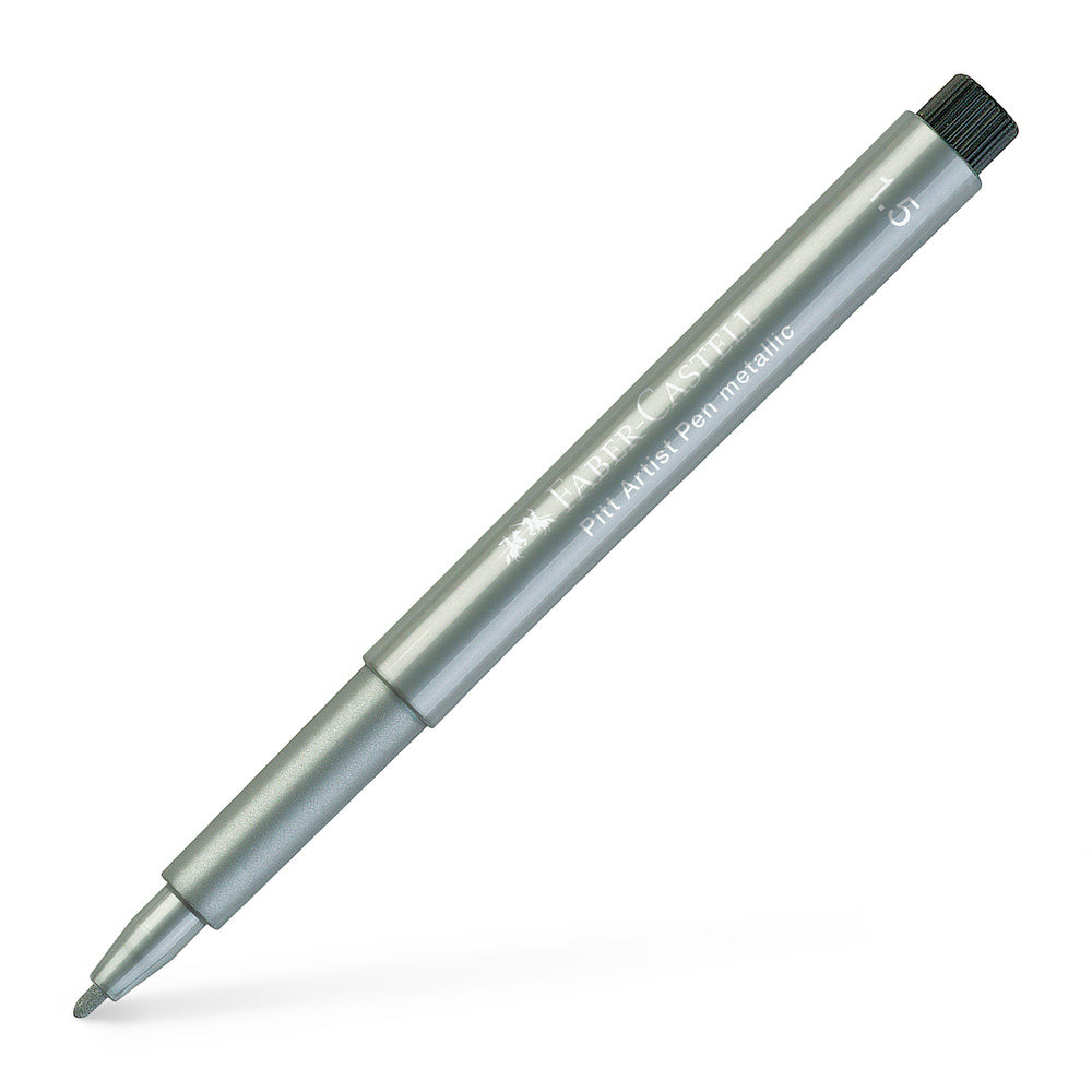 Artist pen Faber-Castell sølv