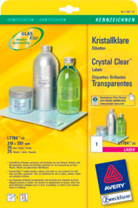 Crystal clear labels 210x297mm