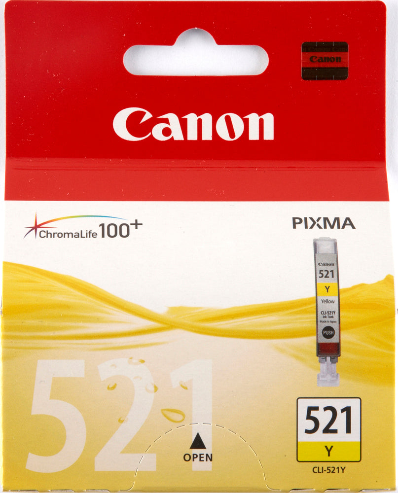 Canon CLI-521y yellow ink cartridge printerpatron