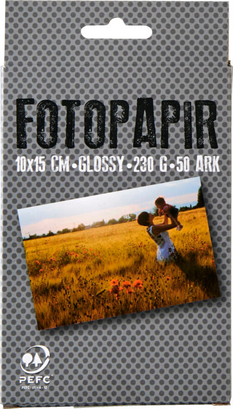 Fotopapir 10x15 230g glossy 50ark