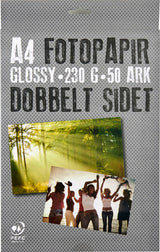 Fotopapir db.s. A4 230g m. 50 ark