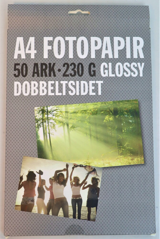 Fotopapir db.s. A4 230g m. 50 ark