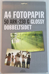 Fotopapir db.s. A4 230g m. 50 ark
