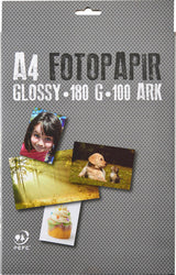 Fotopapir A4 180g glossy 100ark