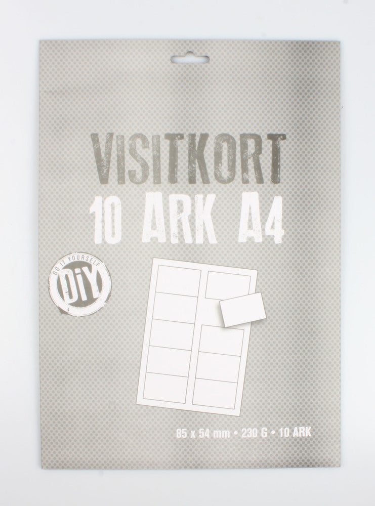 Visitkort Relief A4 85x54 230g