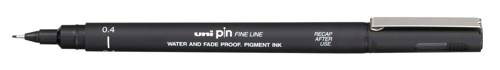 Drawingpen uni pin 200 sort 0,4 mm syrefri