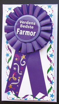 KORT DIPLOM VERDENS BEDSTE FARMOR