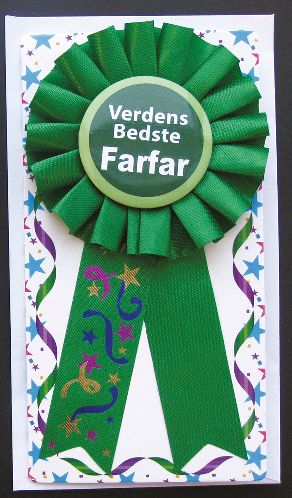 KORT DIPLOM VERDENS BEDSTE FARFAR