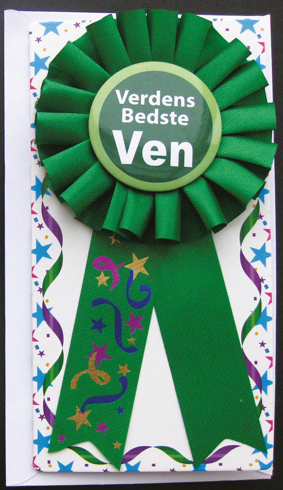 KORT DIPLOM VERDENS BEDSTE VEN