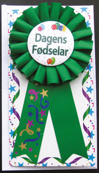 KORT DIPLOM DAGENS FØDSELAR
