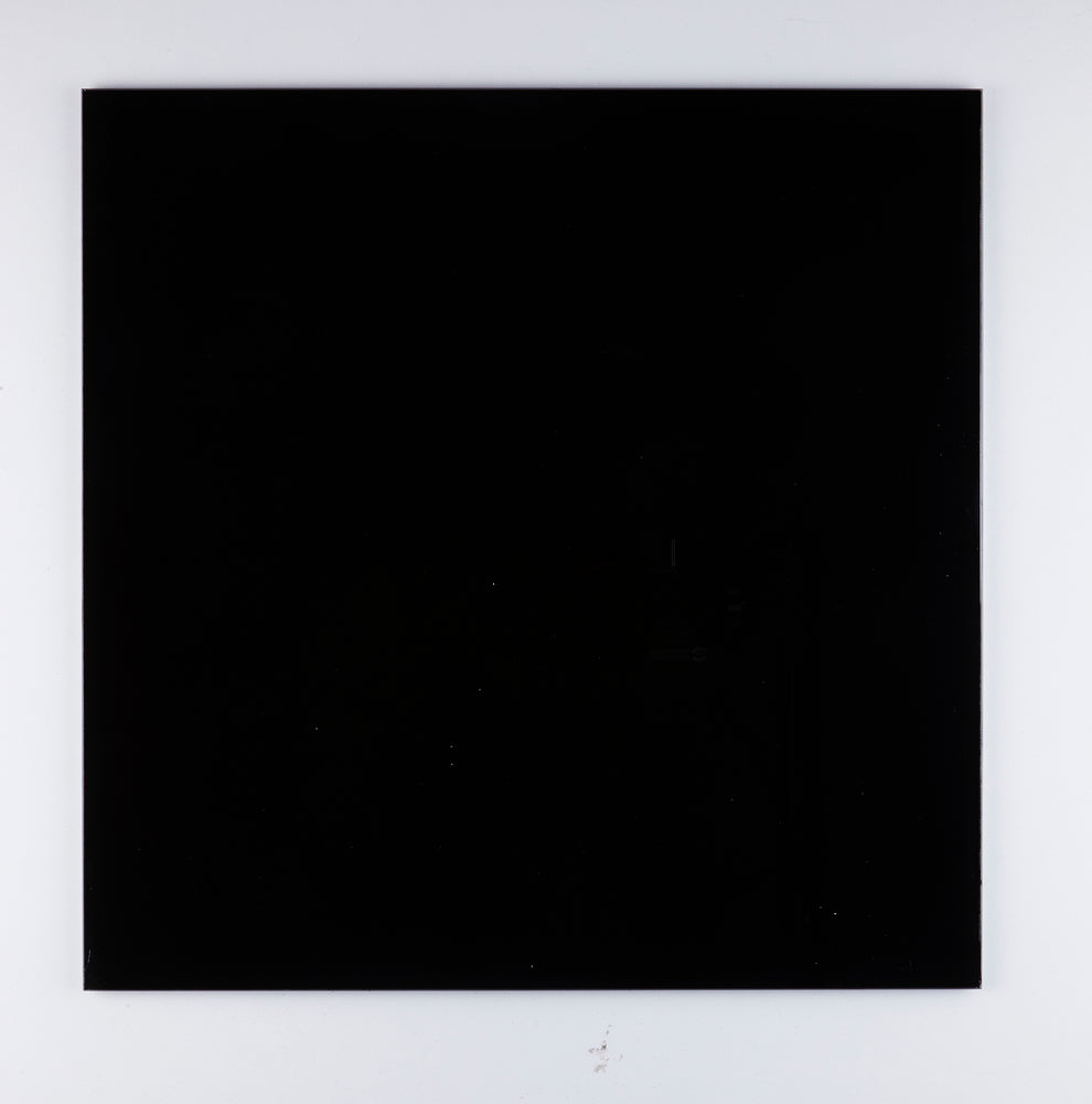 Glastavle magnetisk sort 45x45 cm