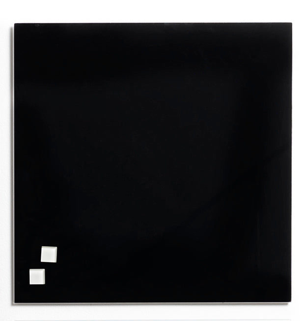 Glastavle magnetisk sort 45x45 cm