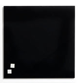 Glastavle magnetisk sort 45x45 cm