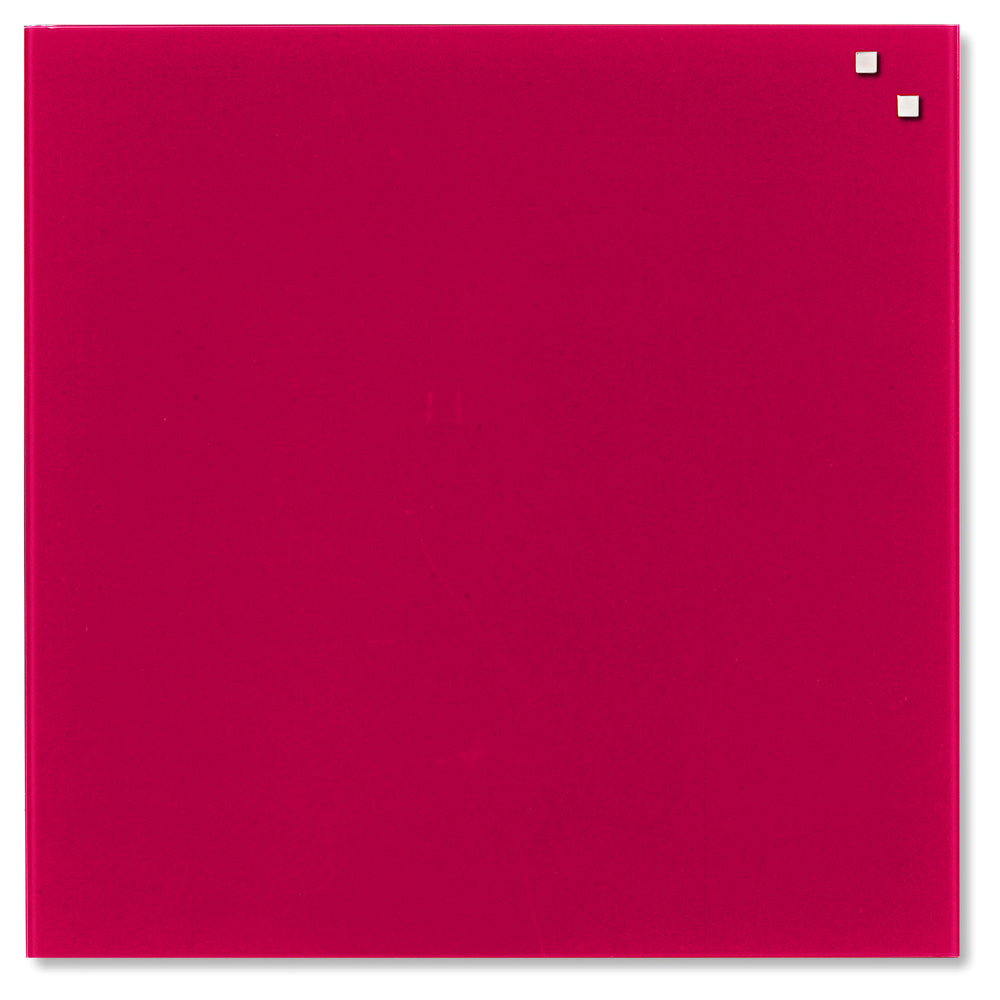 Glastavle magnetisk rød 45x45 cm