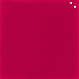 Glastavle magnetisk rød 45x45 cm