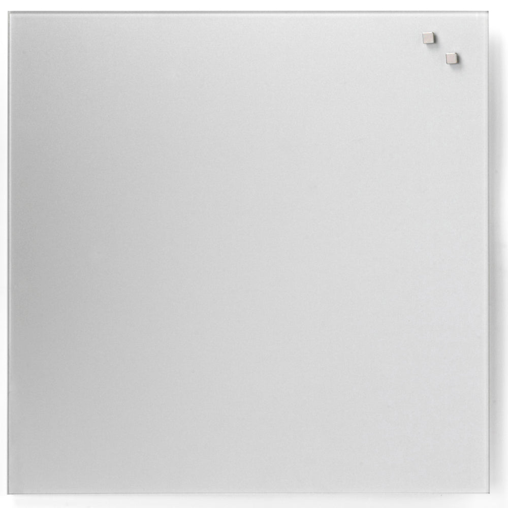 Glastavle magnetisk sølv 45x45 cm
