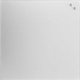 Glastavle magnetisk sølv 45x45 cm