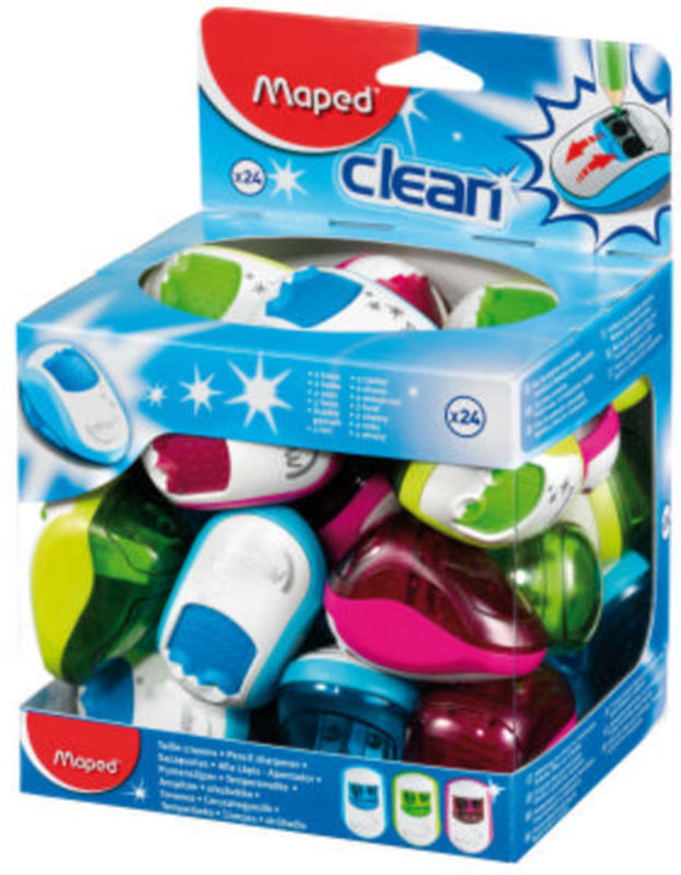 Blyantspidser clean 2 hul
