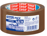 Pakketape tesa pp 66x50mm brun