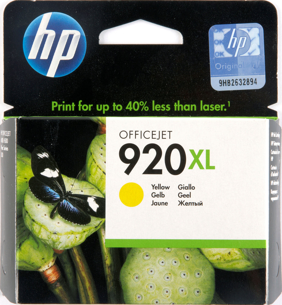 HP 920 XL gul