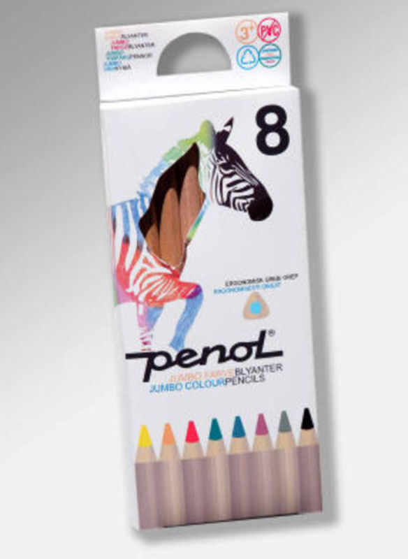 FARVEBLYANTER PENOL JUMBO 8 STK