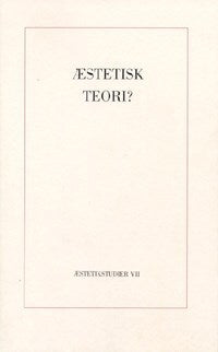 Æstetisk teori?
