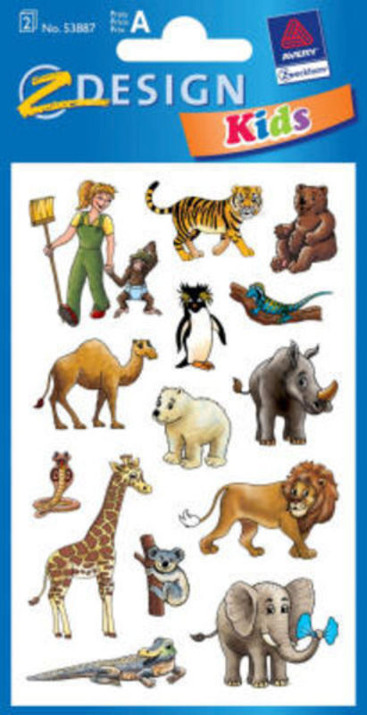 STICKERS KID PAPIR TINAS ZOO 2 ARK