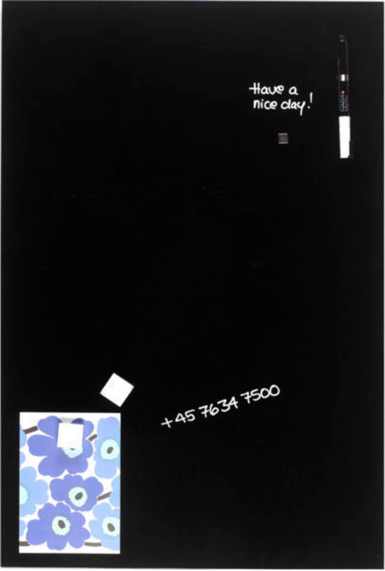 GLASTAVLE MAGNETISK SORT 40X60CM