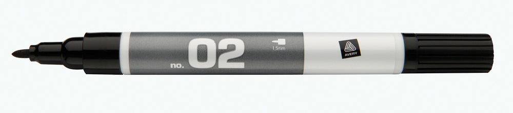 Marker Avery permanent nr 02 sort