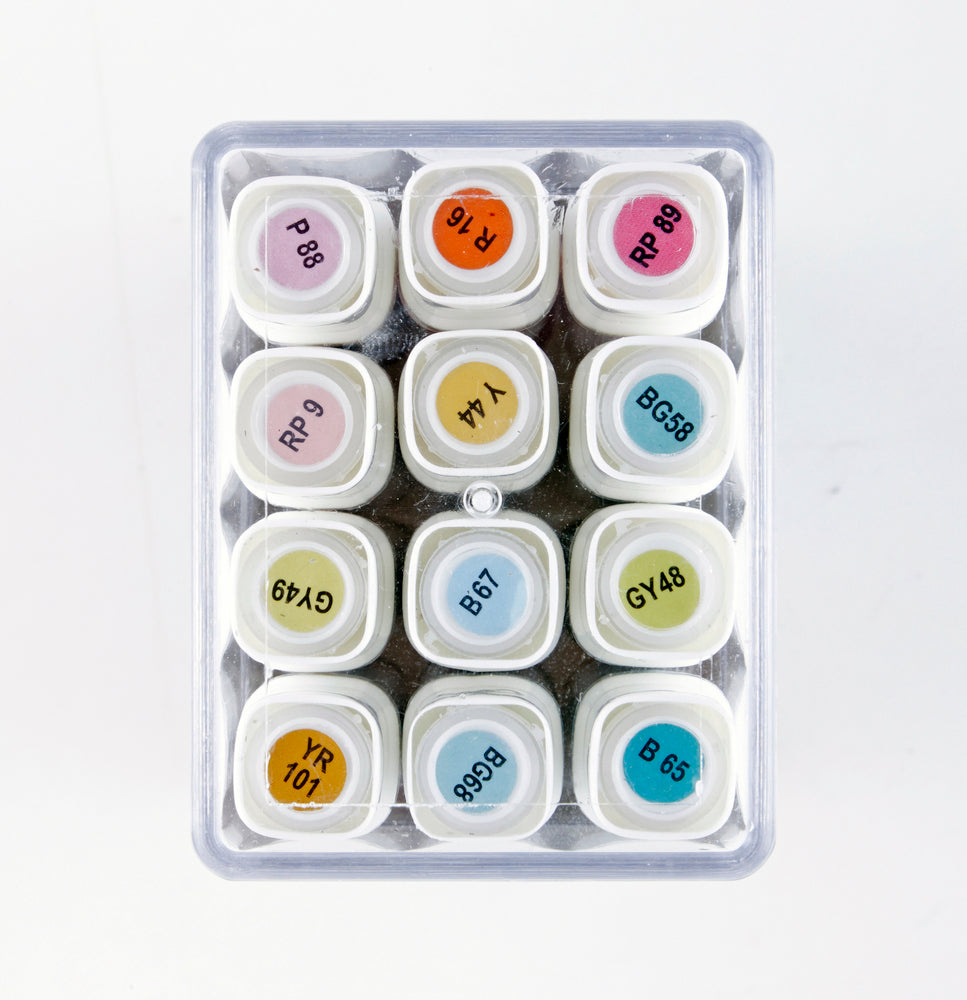 Design twin marker pastel 12 stk