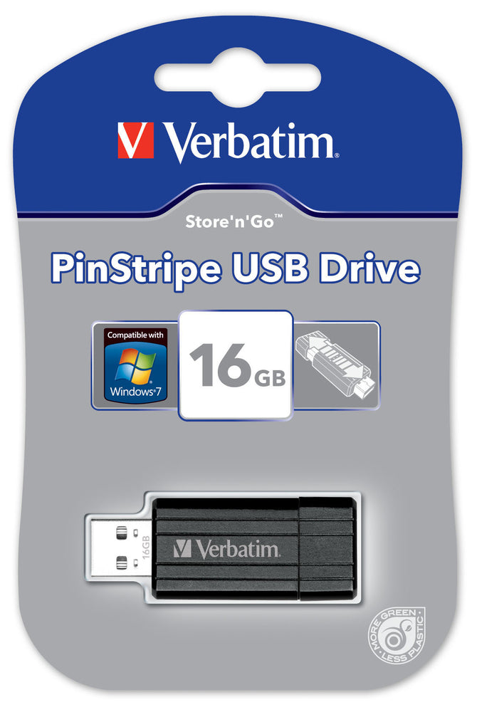 Usb stick 16gb store 'n' go pinstripe