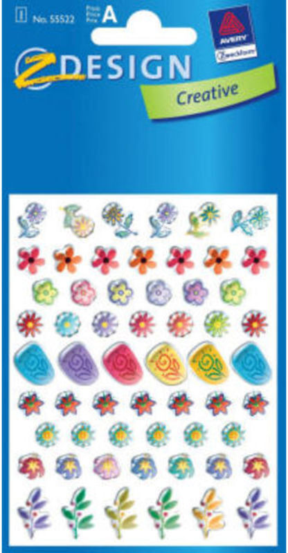 STICKERS 3D KRYSTAL BLOMSTER 1 ARK
