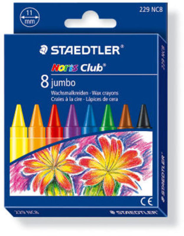 Voksfarve noris club jumbo 8stk ass.