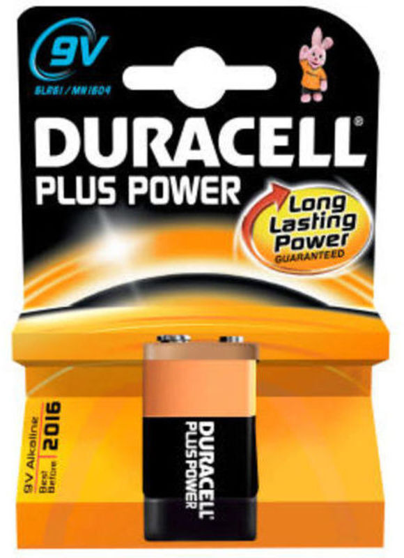 Batteri Duracell plus power al 9v 1kp