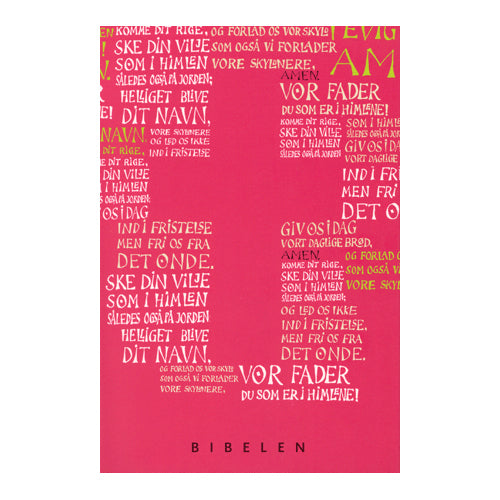 Konfirmandbibel, pink/rød udgave