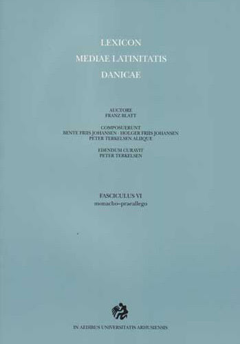 Lexicon mediae latinitatis Danicae 6