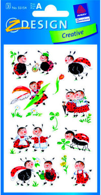 STICKERS CRE PAPIR MARIEHØNS 3ARK
