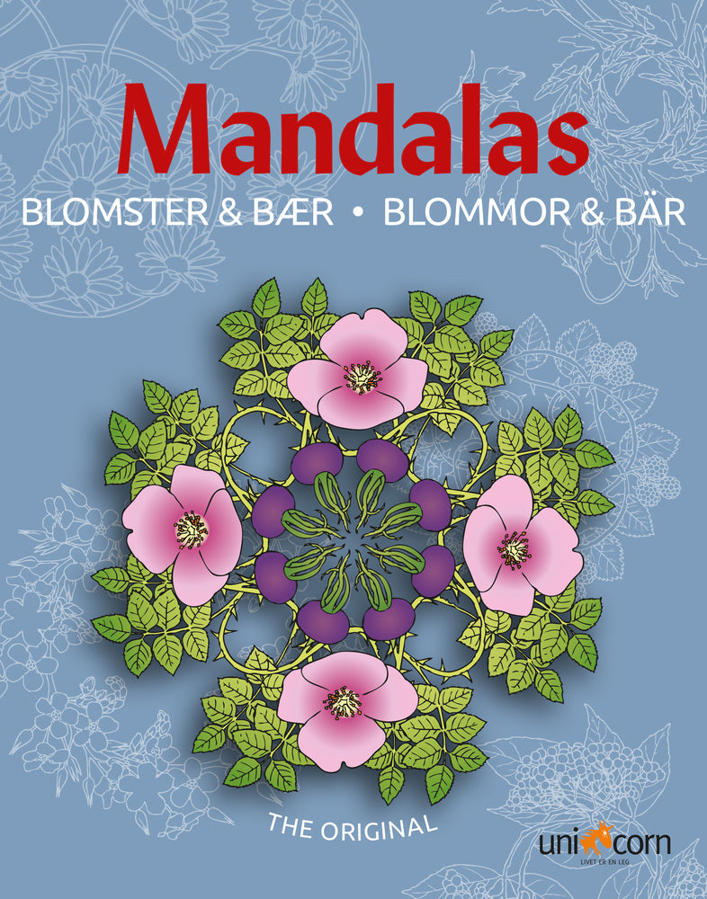 Mandalas Malebog Blomster & Bær